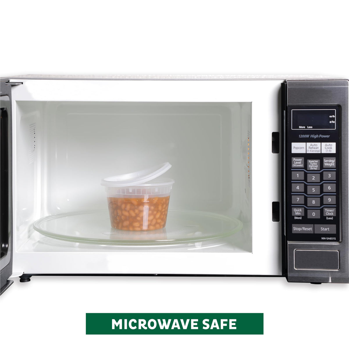 Close-up of Freshware airtight leakproof deli container lid