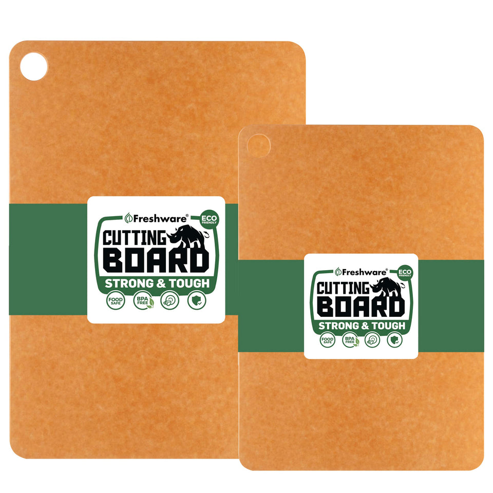 Freshware medium 12x9 cutting board with dual-sided surface for versatile prep.