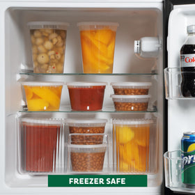 Freshware versatile containers suited for snacks, sauces, dressings, and leftovers.