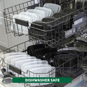 Freshware freezer and dishwasher safe containers for quick meal storage