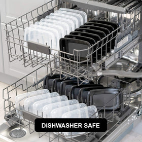 Freshware freezer-safe container stores pre-prepped meals for later.