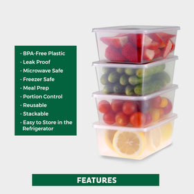 Freshware leakproof deli container prevents spills during transport of soups and sauces