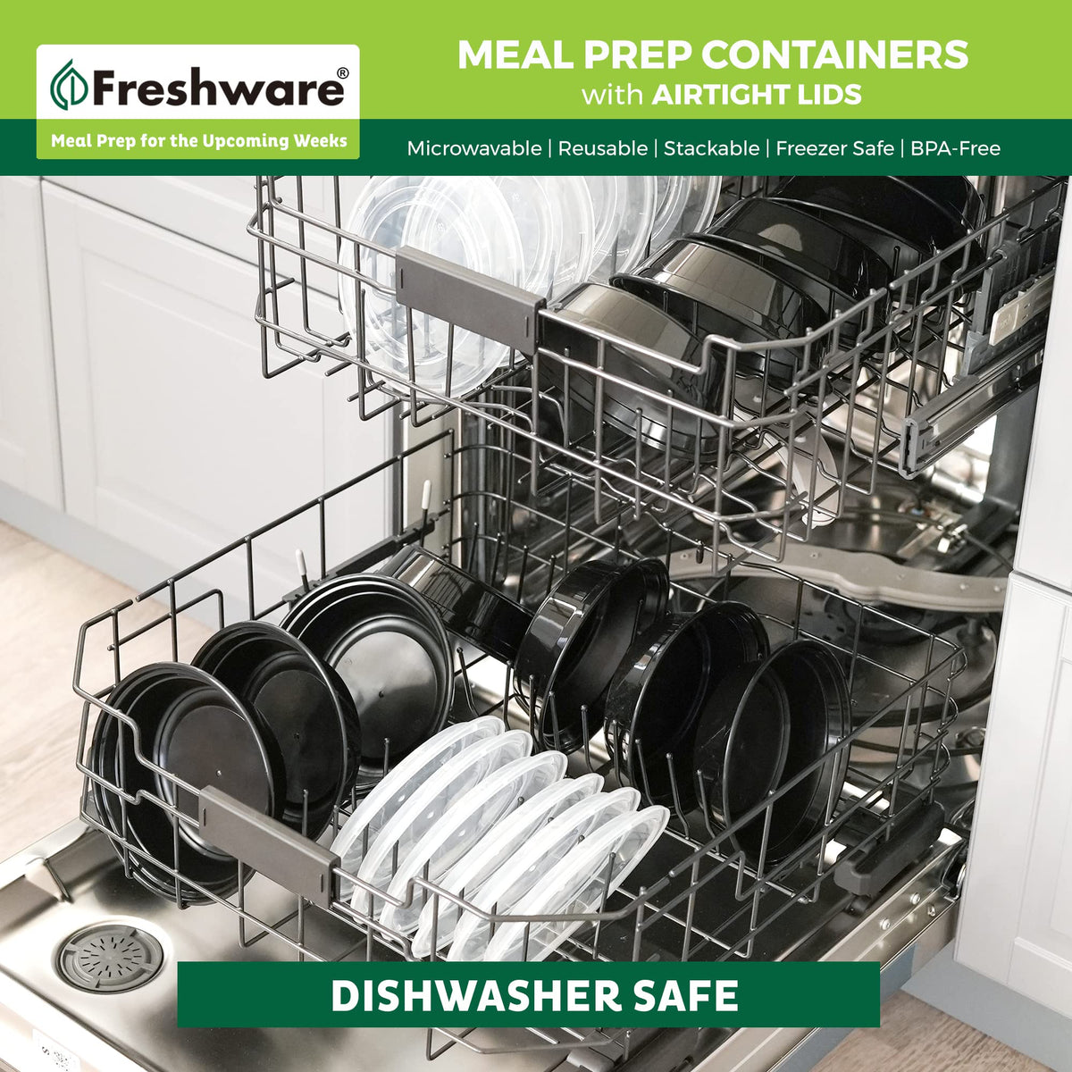 Freshware meal prep bowl freezer safe supports batch prep and make-ahead meals