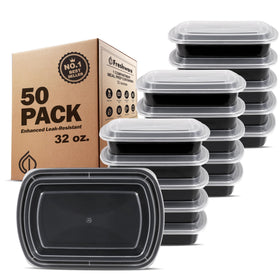 Freshware meal prep container with 1-compartment lid for organized lunches