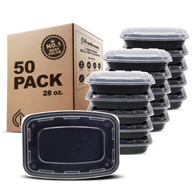 Freshware meal prep containers with lids keep portions organized and fresh.