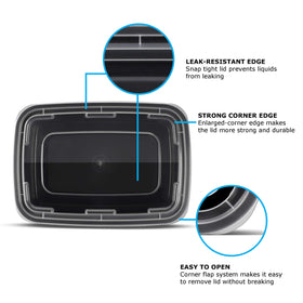 Freshware single-compartment lunch box ideal for balancing main and sides.