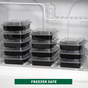 Freshware transparent stackable storage for easy labeling and organization