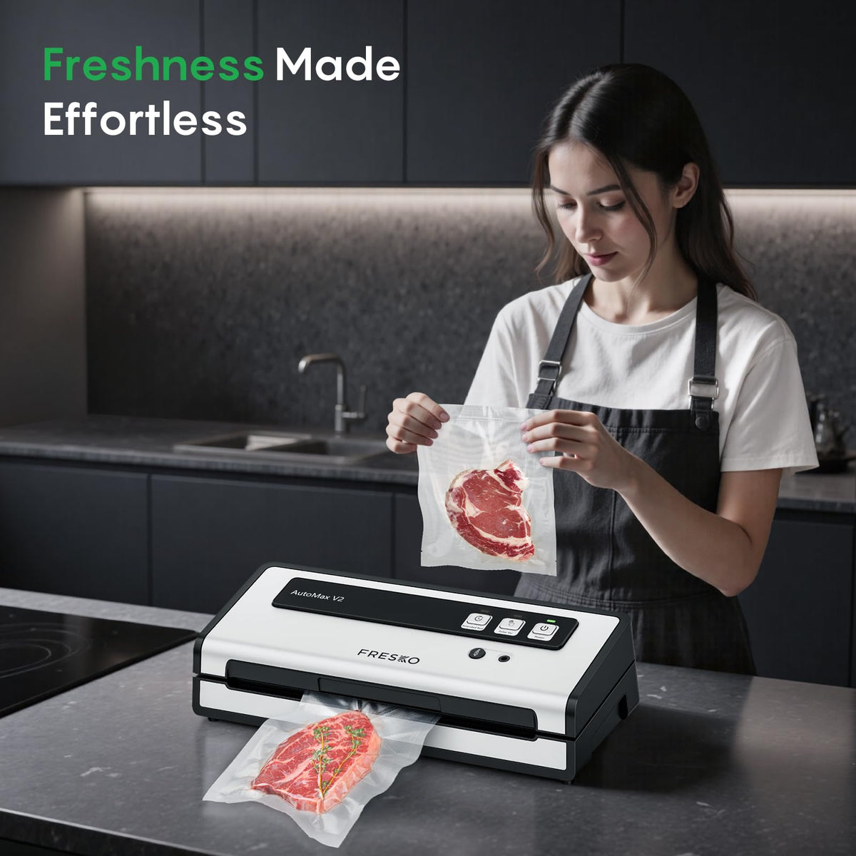 FRESKO compact design fits in small kitchens for meal prep