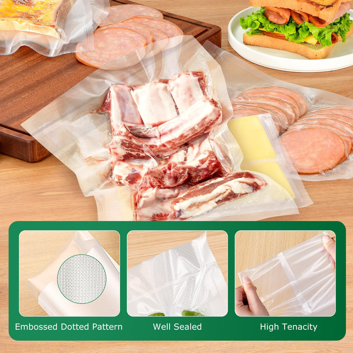 FRESKO durable seal bags protect contents from leaks and maintain freshness