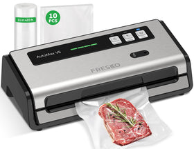 FRESKO vacuum sealer with automatic bag detection for precise sealing and freshness.