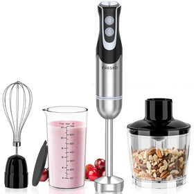 FRESKO immersion blender with stainless steel blades for creamy sauces and smooth smoothies