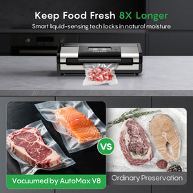 FRESKO auto dry/wet sensor adjusts sealing for different food types