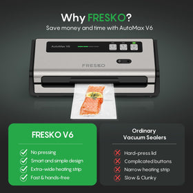 FRESKO starter kit includes sealer, rolls, and bags for immediate use.