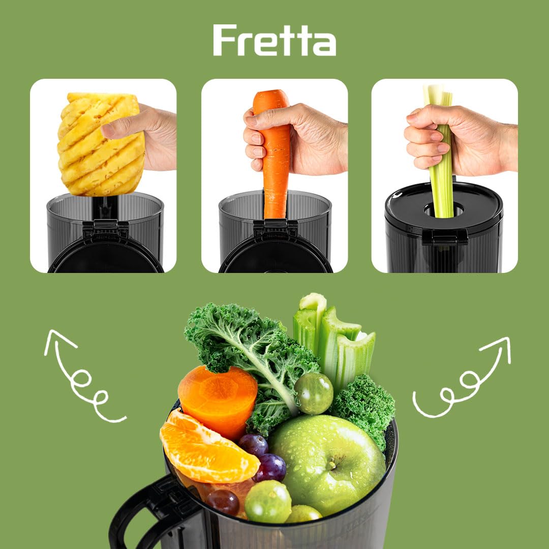 Fretta cleaning brush included for quick wipe-down and thorough maintenance.