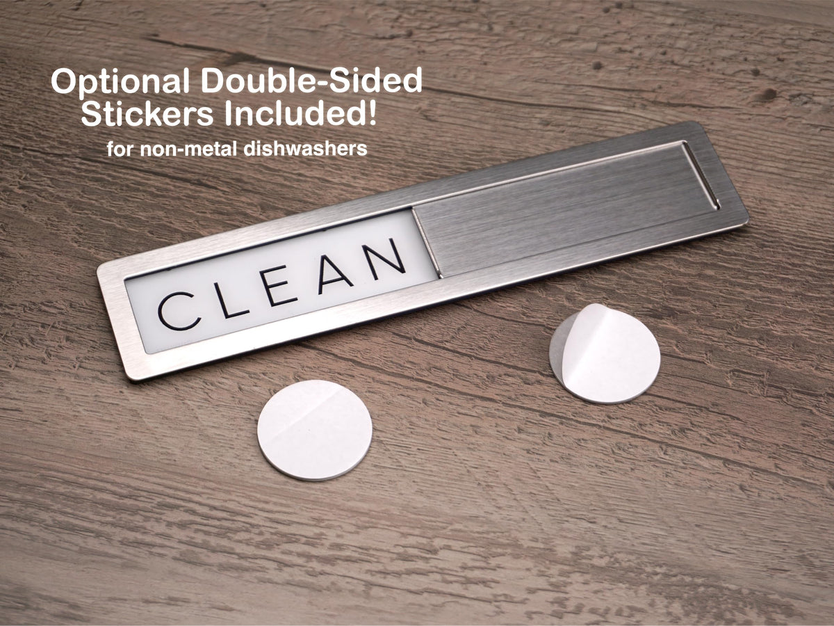 FridayVibez compact-size magnet fits small spaces without obstructing the dishwasher view.