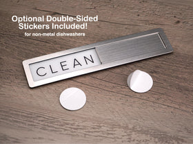 FridayVibez compact-size magnet fits small spaces without obstructing the dishwasher view.
