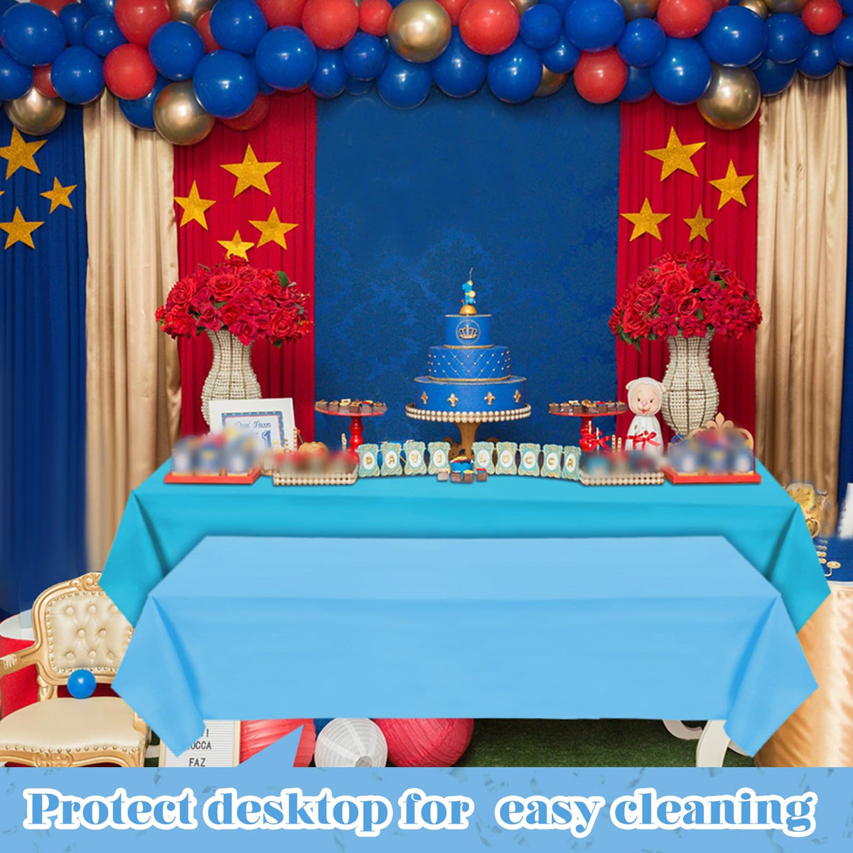 Frienda pack of 12 disposable tablecloths ready for events