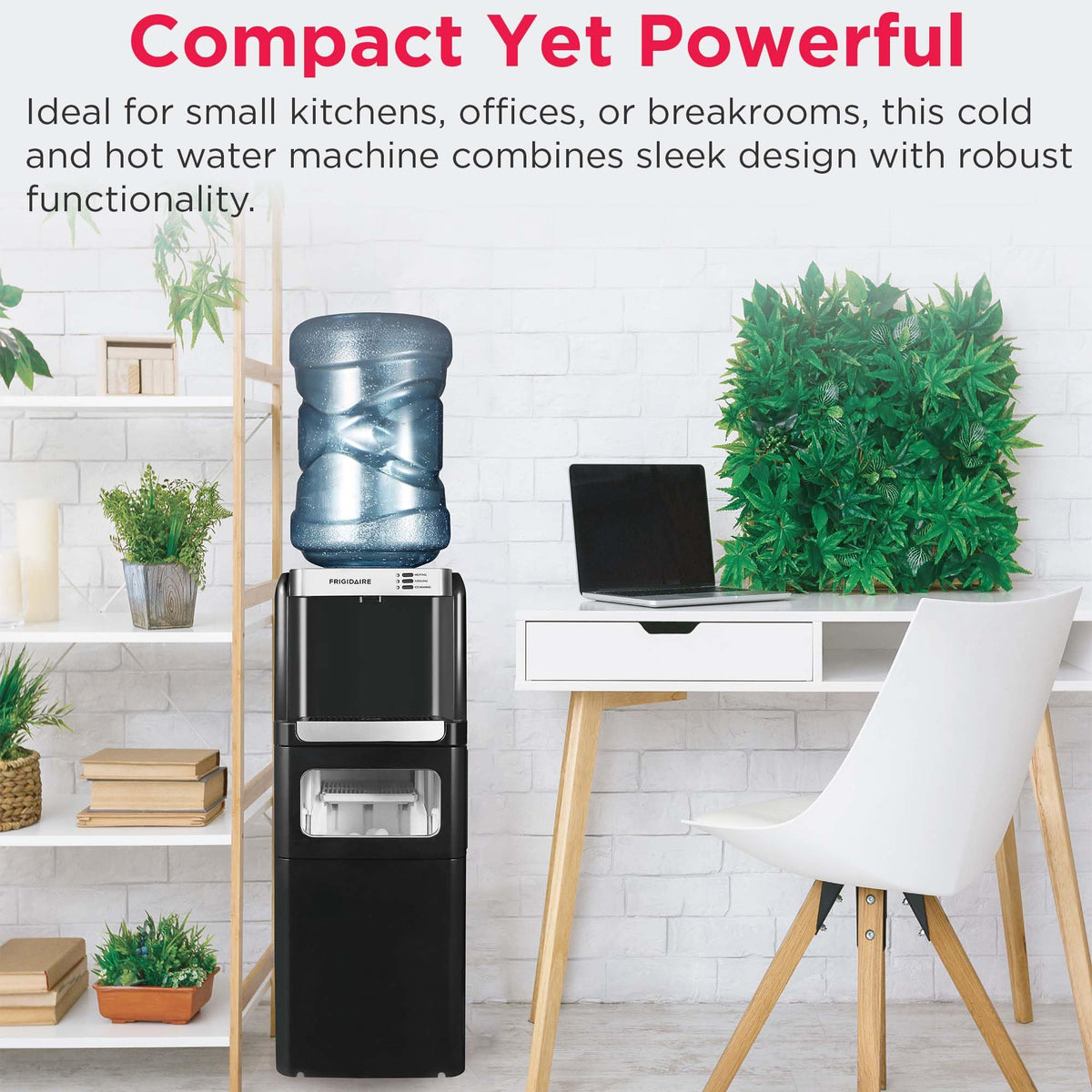 Frigidaire 3-in-1 5-gallon bottle compatibility enables easy setup