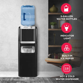 Frigidaire 3-in-1 hot water dispenser ready for tea or coffee tasks