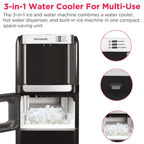 Frigidaire 3-in-1 indicator lights show ice and water status at a glance