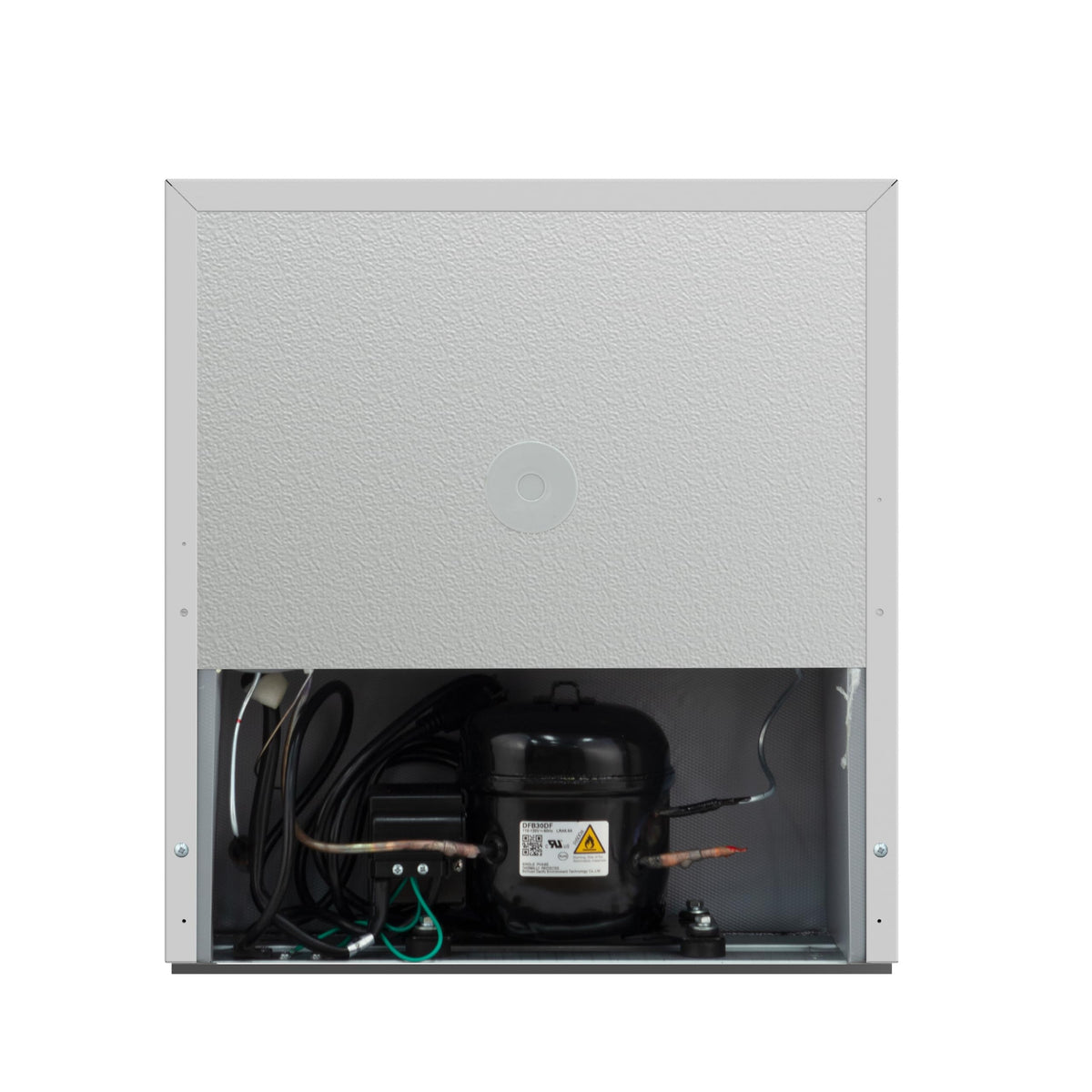 Frigidaire Contemporary Series white finish fits modern desks and counters.
