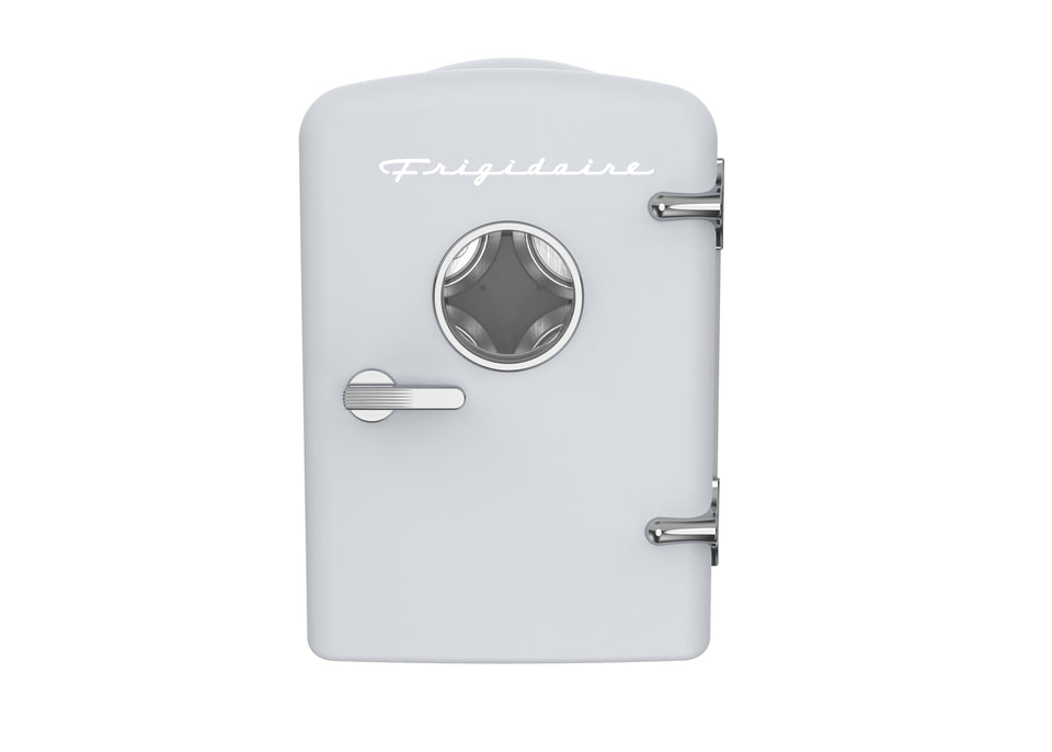 Frigidaire EFMIS171 front view with carry handle showing portability