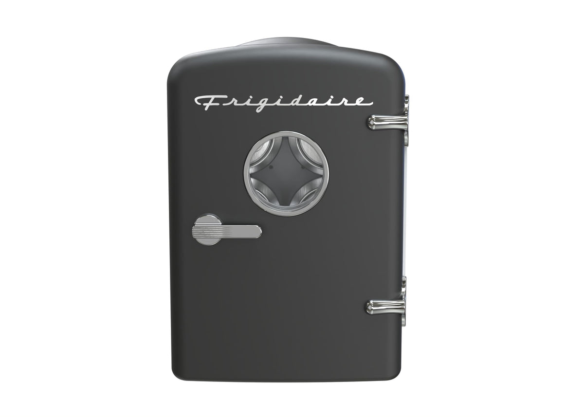 Frigidaire EFMIS171 front view, compact retro fridge for desk and dorm
