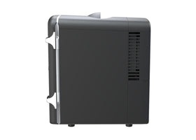 Frigidaire EFMIS171 open door inside emphasizes removable shelf and storage