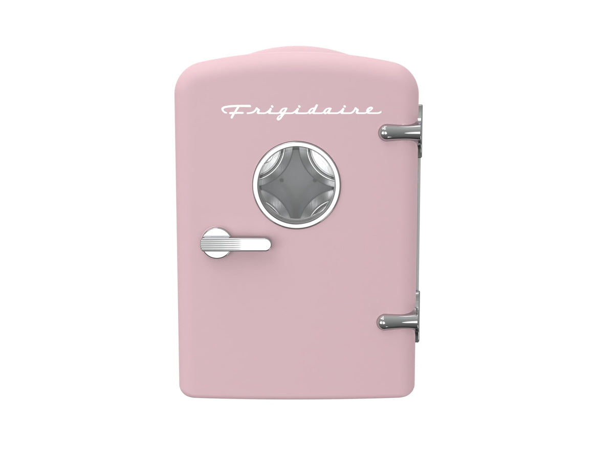 Frigidaire EFMIS171 pink compact fridge front view for home or dorm use
