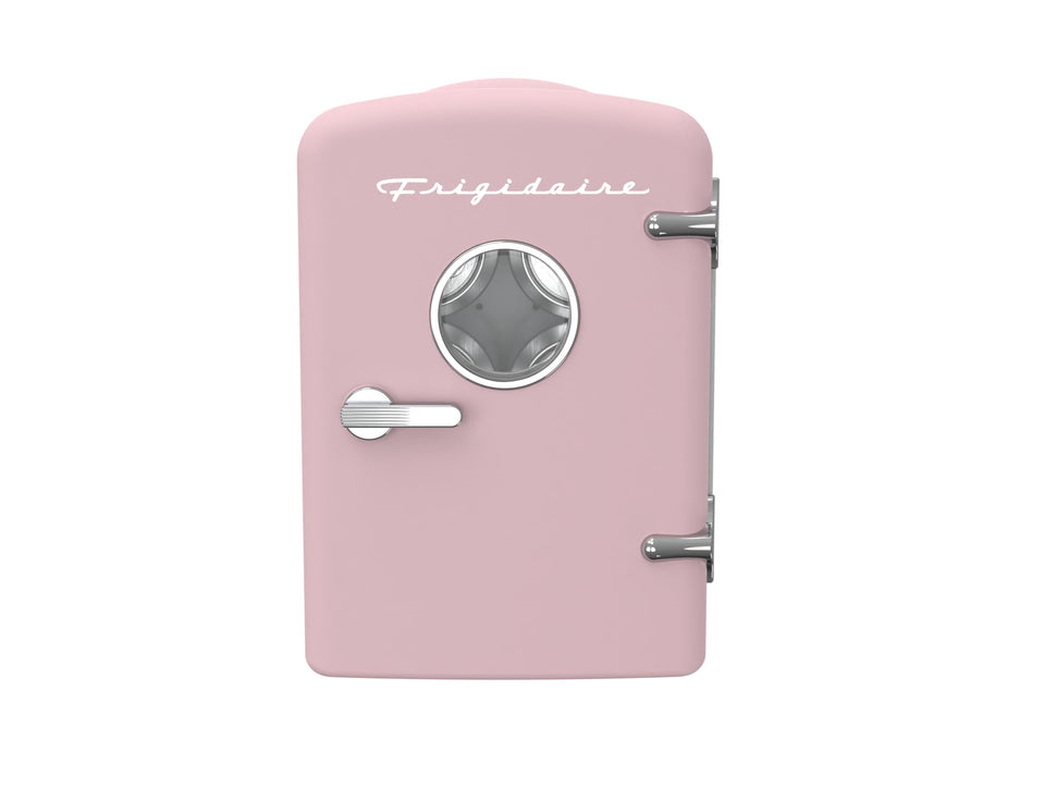 Frigidaire EFMIS171 pink compact fridge front view for home or dorm use