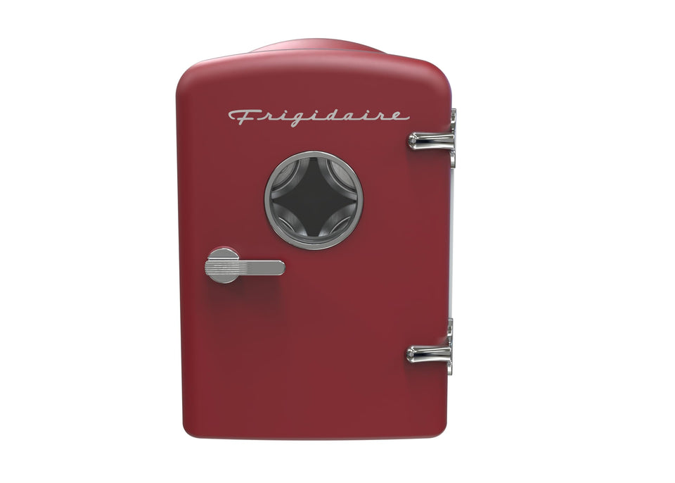 Frigidaire EFMIS171 front view shows compact retro design for home or office.