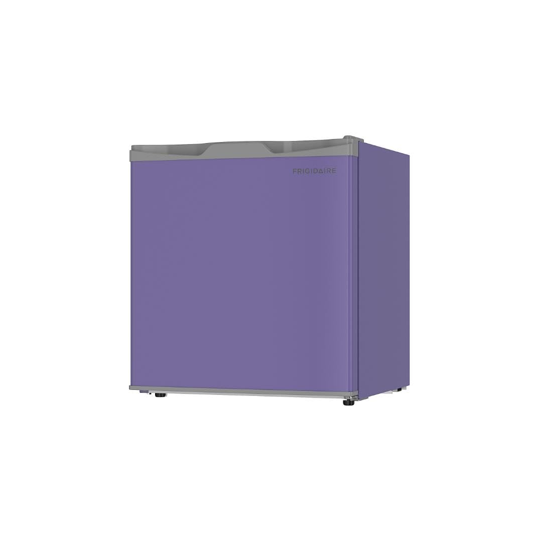 Frigidaire EFR115-PURPLE interior with freezer compartment for snacks