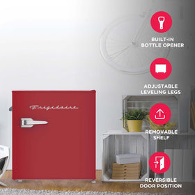 EFR176-RED chiller compartment ensures frosty drinks on demand.