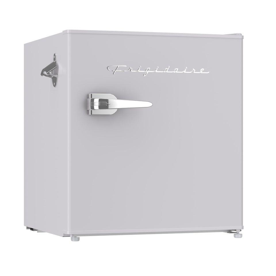 Frigidaire EFR176 retro bar fridge Moonbeam front view showing compact retro design