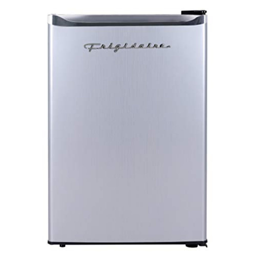 Frigidaire EFR285-6COM door in stainless steel for a space-saving, clean look.