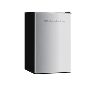 Frigidaire EFR321-AMZ interior shelves show adjustable storage for bottles.