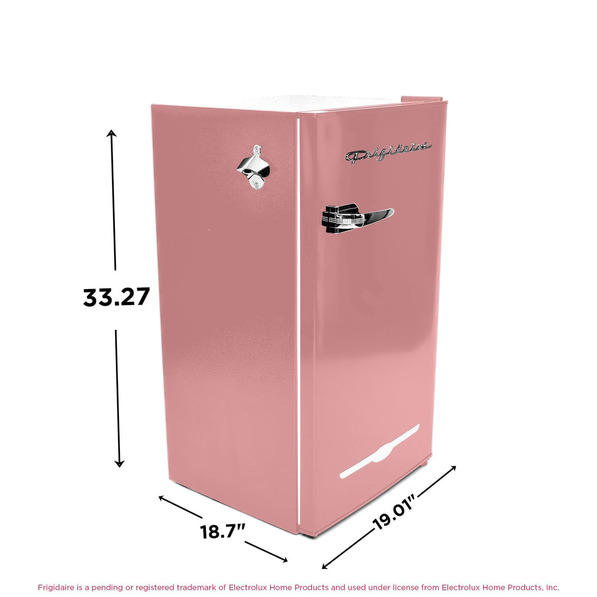Frigidaire EFR376 includes a chiller compartment to keep beverages cold.