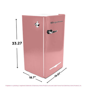 Frigidaire EFR376 includes a chiller compartment to keep beverages cold.