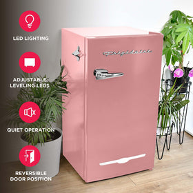Frigidaire EFR376 mini fridge ideal for dorm rooms and small spaces.