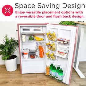 Frigidaire EFR376 ice cube tray included for quick chilling.