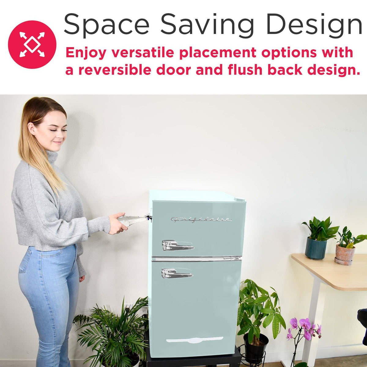 Frigidaire EFR840 dorm or office friendly compact fridge.