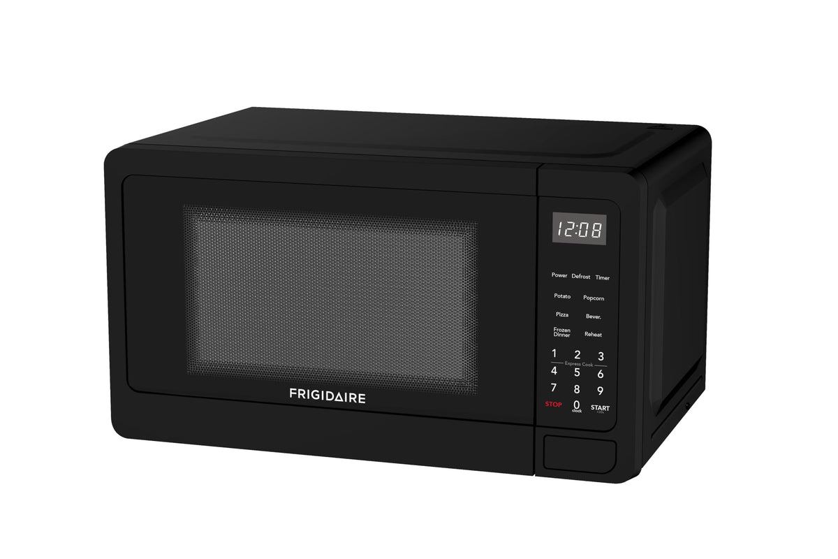 Frigidaire EMW736BLK microwave with digital panel enabling quick, precise express cooking