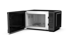 Frigidaire EMW736BLK interior view with turntable for even heating