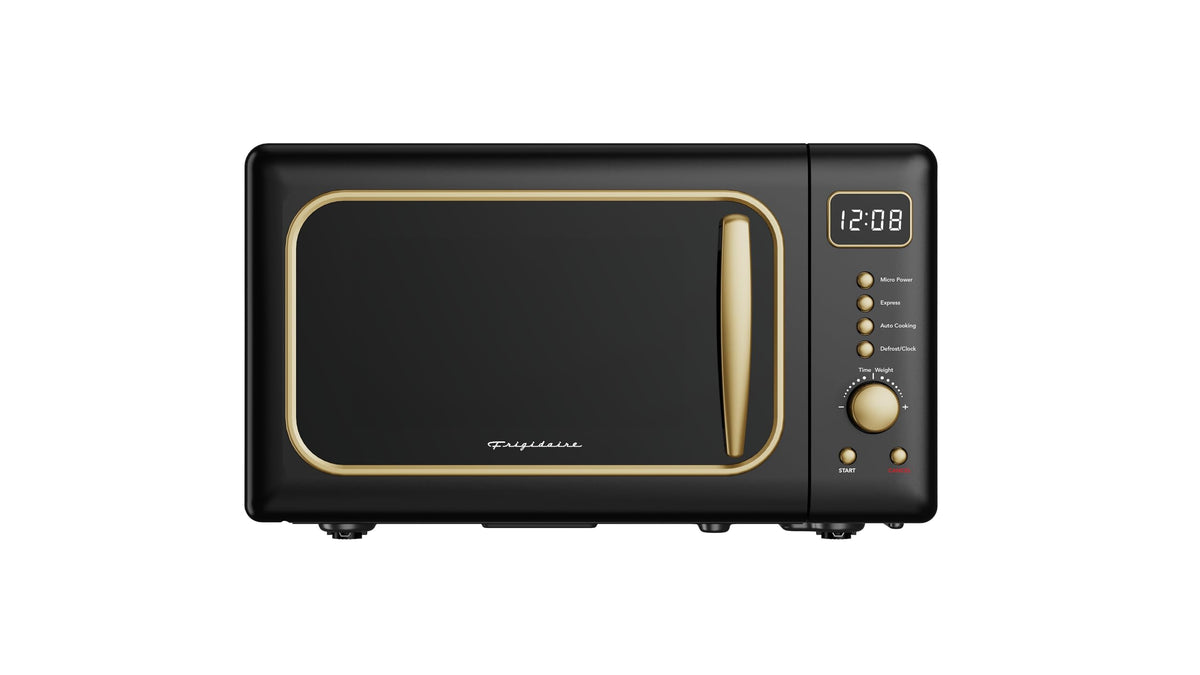 Frigidaire EMW788RETRO front view highlights compact retro design for small kitchens.