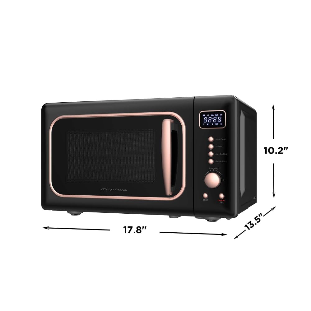 Frigidaire EMW788RETRO rosegold finish adds stylish charm to any counter