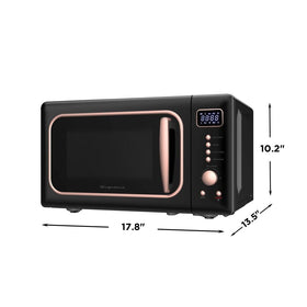 Frigidaire EMW788RETRO rosegold finish adds stylish charm to any counter