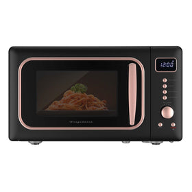 Frigidaire EMW788RETRO rosegold front view for quick, space-saving reheats in small kitchens