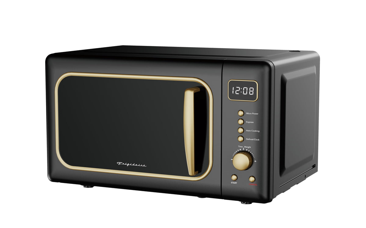 Frigidaire EMW788RETRO side view shows slim profile saving counter space.