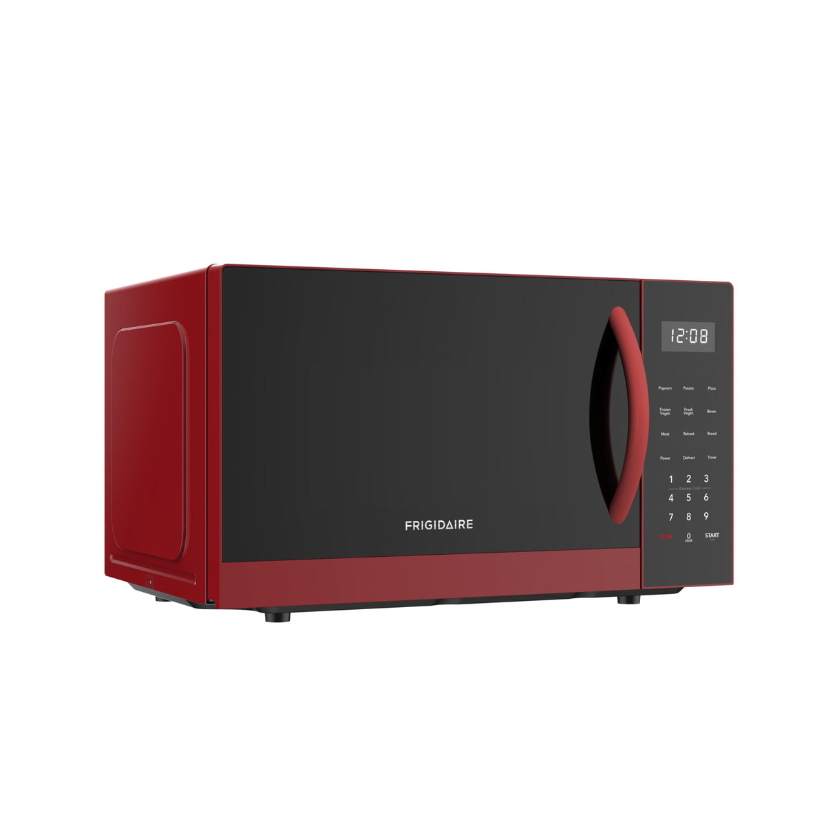 FRIGIDAIRE EMW953RED interior view with 9 inch glass turntable for even heating