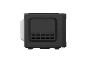 Frigidaire EMW959 microwave door open shows easy access for meals